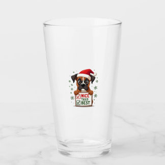 Cute Boxer dog Dog Christmas Nice Tried my Best  ( Glaskopp