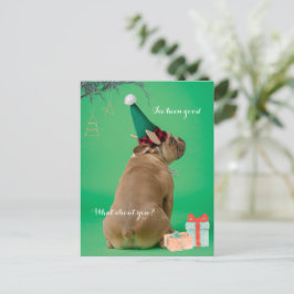 Cute Boxer-Hund jul Jag har varit Bra vykort