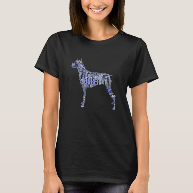 Cute Boxer Hund Puppy Shop inte adoptera T Shirt (Framsida)