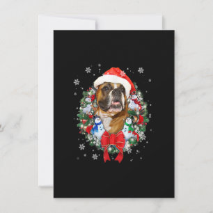 Cute Boxer Julgran-familjen Julafton Pajama M Inbjudningar
