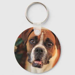 Cute Boxer Nyckelring