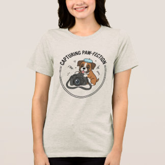 Cute Boxer Puppy Photographer Capturing Pawfection T Shirt