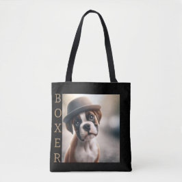 Cute Boxer Puppy – Stylish Dog Art Tygkasse