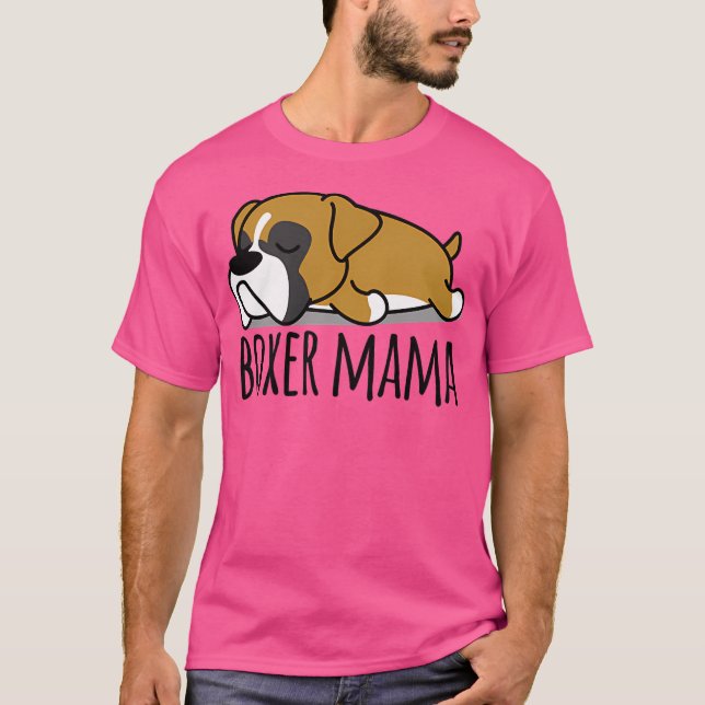 Cute Boxer Puppy T Shirt (Framsida)