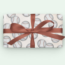 Cute Boy Birthday Baseball Mönster