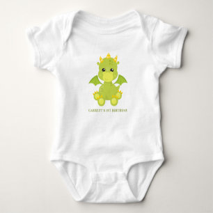 Cute Boy Dragon 1:a födelsedagen T Shirt