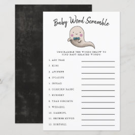 Cute Boy Ghost Baby Ord Scramble Game
