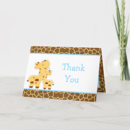 Cute Boy Giraffe Baby Shower Tack Kort