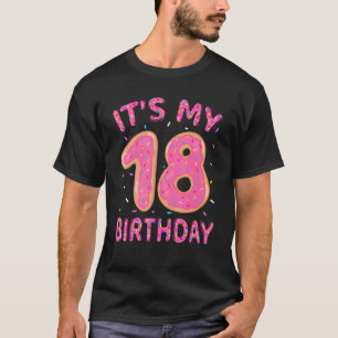 Cute Boy Girl Kid 18 år gammal Det är min 18:e föd T Shirt