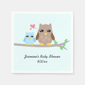 Cute Boy Shower Uggla Pappersservett