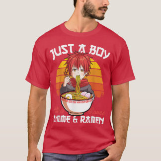 Cute Boy som Kärlek Anime och Ramen Japa T Shirt