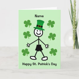 Cute Boy-St patrick's day Kort