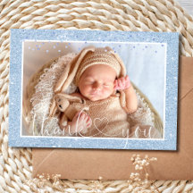 Cute BOY TACK Blue Glitter PHOTO Birance