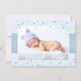 Cute BOY TACK Blue Glitter | PHOTO Meddelande
