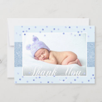 Cute BOY TACK Blue Glitter | PHOTO Meddelande