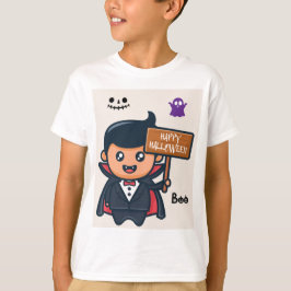 Cute Boy Vampire - Perfekt Shirt för Halloween Par T Shirt