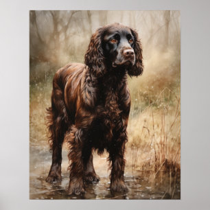 Cute Boykin Spain Hund Art Print Poster