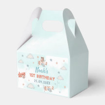 Cute Boy's flygplan Tema 1:a födelsedagen Party