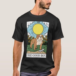 Cute Bra Boy Bulldog Aesthetic Tarot Card-Valp T Shirt