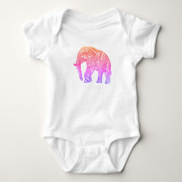 Cute Bra Jersey Baby T-Shirt med mönstrad Eleph