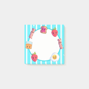 Cute Bra Morgon Delicious Breakfast Post-it Block
