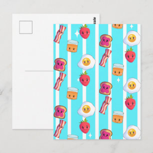 Cute Bra Morgon Delicious Breakfast Vykort