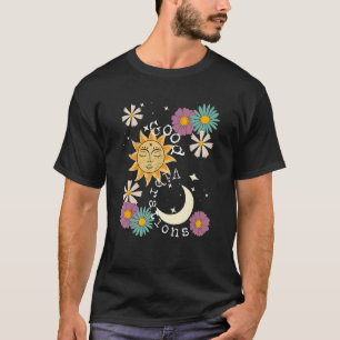 Cute Bra Vibration Boho Sol Måne Flowers Energy P T Shirt