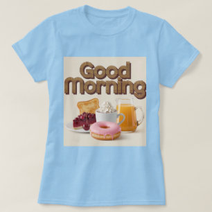 Cute Breakfast Bra God morgon T Shirt