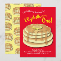 Cute Breakfast Brunch Kids 1:a födelsedagspensione