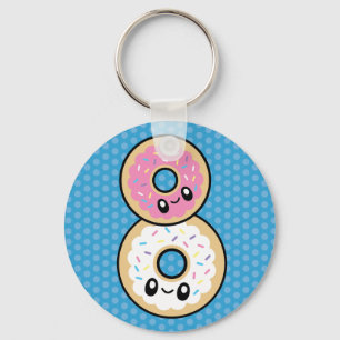 Cute Breakfast Food Donut Nyckelring