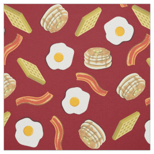 Cute Breakfast Kids Bacon Eggs Pancakes Waffare Tyg