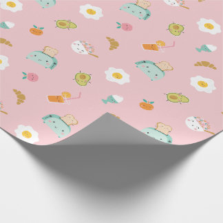 Cute Breakfast på rosa Presentpapper