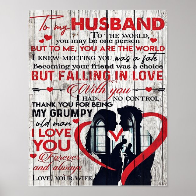 Cute Brev för Make | till min nuvarande Make Poster (Framsidan)