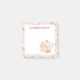 Cute Brev till jultomten Mönster Post-it Block