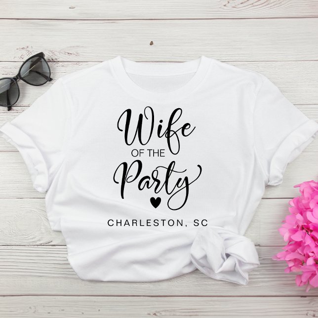 Cute Bride Charleston Bachelorette Party T Shirt (Celebrate the bride-to-be with fun and style at her bachelorette party)