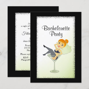 Cute Bride to be Bachelorette Party bjudande Inbjudningar