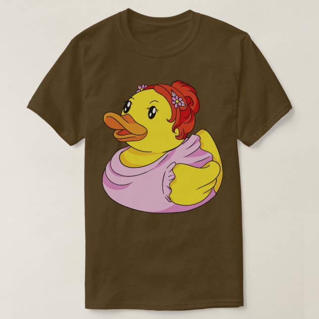 Cute Bridesmaid Rubber Ducky T Shirt (Design framsida)