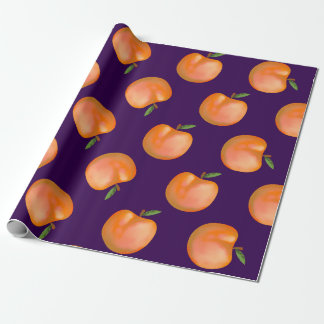 cute bright peach pattern presentpapper