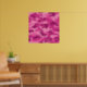 Cute Bright Pink Camo, Camouflage Poster (Living Room 2)