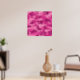 Cute Bright Pink Camo, Camouflage Poster (Living Room 3)