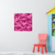Cute Bright Pink Camo, Camouflage Poster (Nursery 1)