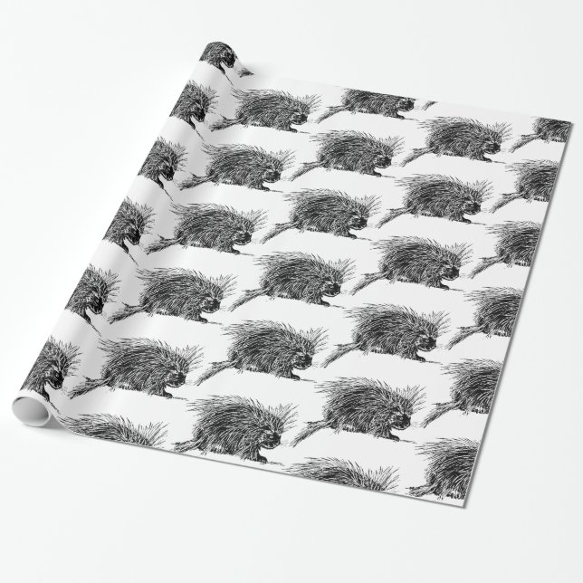 Cute Brithy Hedgehog Thunder_Cove Presentpapper (Utrullad)