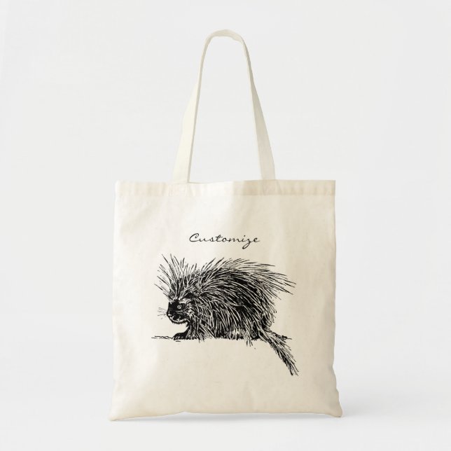 Cute Brithy Hedgehog Thunder_Cove Tygkasse (Framsidan)