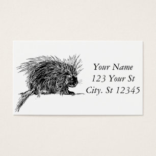 Cute Brithy Hedgehog Thunder_Cove Visitkort