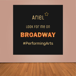 Cute Broadway Stigning Star-Poster Poster