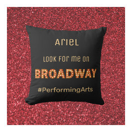 Cute Broadway Stigning stjärna Kudde