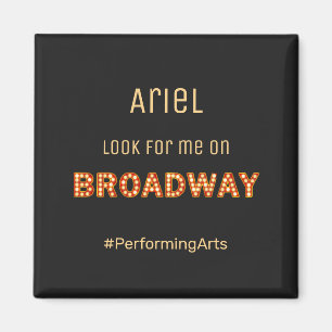 Cute Broadway Stigning stjärna Magnet