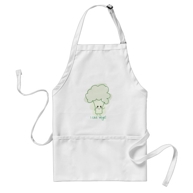 Cute Broccoli Apron Förkläde (Framsidan)