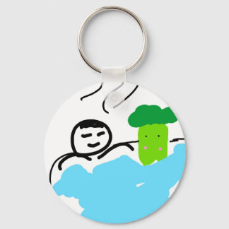 Cute Broccoli i Hett Vår Nyckelring