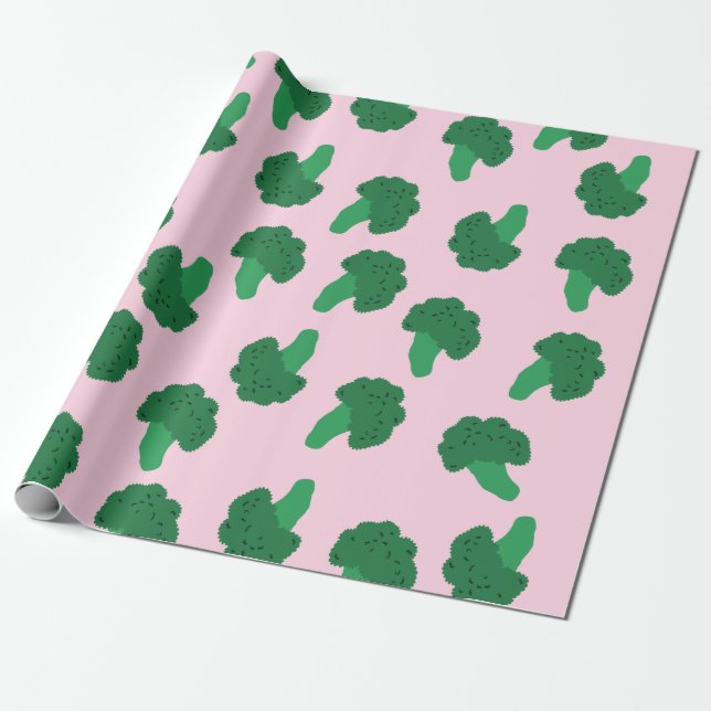 Cute Broccoli Wrapping Papper Presentpapper (Utrullad)
